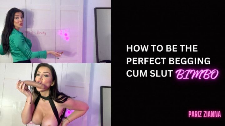 HOW TO BE THE PERFECT BIMBO BEGGING CUM SLUT