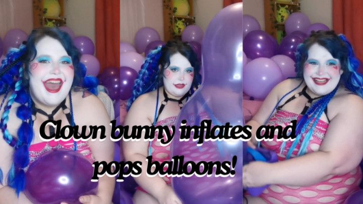 Inflating mouse balloon and popping lots of littles