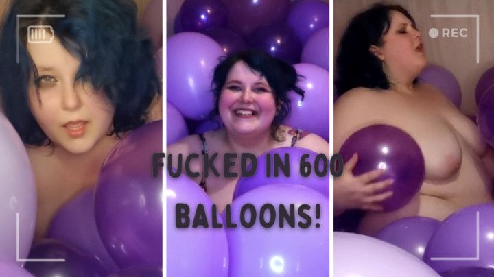 BBW fucked in balloon room