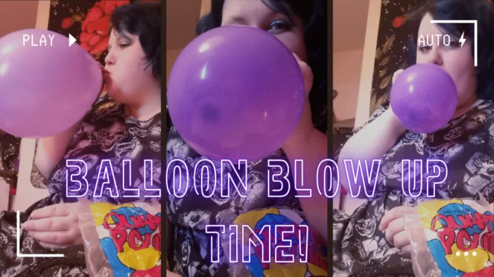 Blow up some purple balloons with me