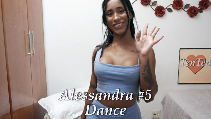 Alessandra #5 Dance - fat ass latina booty shake on bed