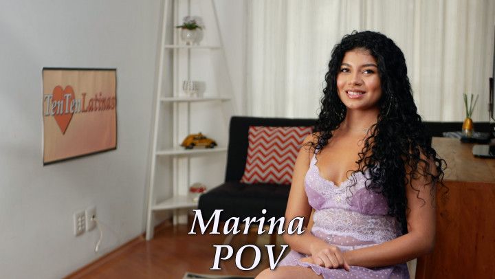 Marina POV - 19 year old teen latina first porn sex