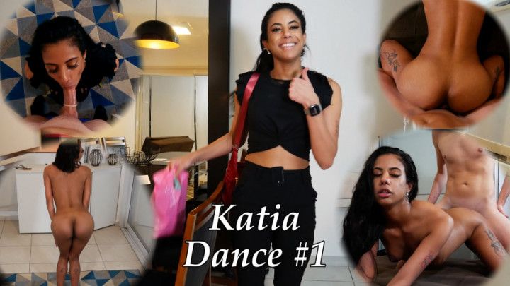 Katia Dance - skinny teen model striptease