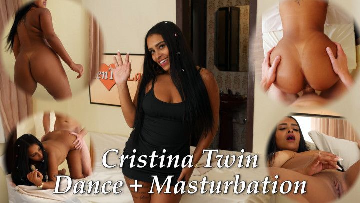 Cristina Twin Dance + Mastur. - sexy Brazilian teen fun