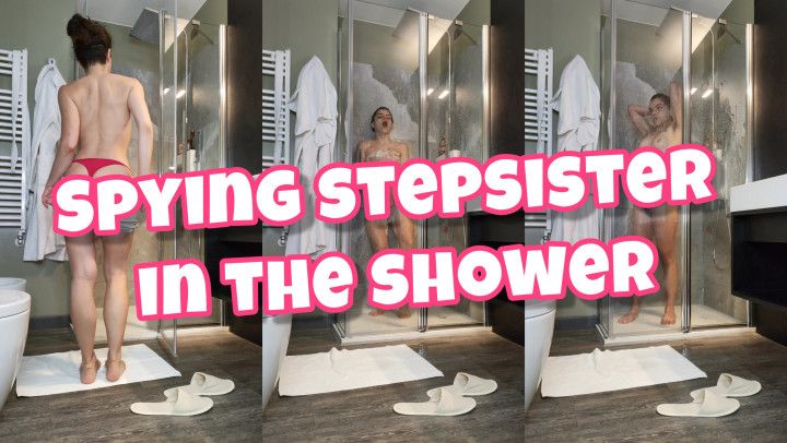 Spying Step-Sister Showering