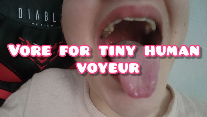 Vore Punishment for Tiny Human Voyeur