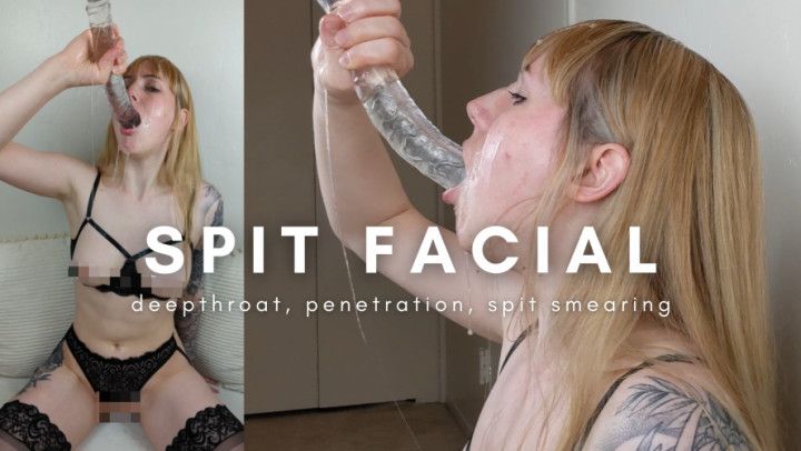 Spit play and rough gagging