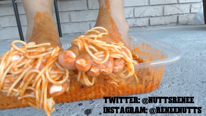 Renee Makes Spaghetti With Her Feet