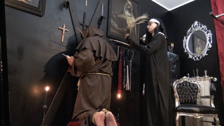 THE SEVERE NUN TEACHES THE 10 COMMANDMENTS TO THE FRIAR