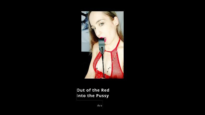 Red Mesh Lingerie Falls Off Fast for Cum