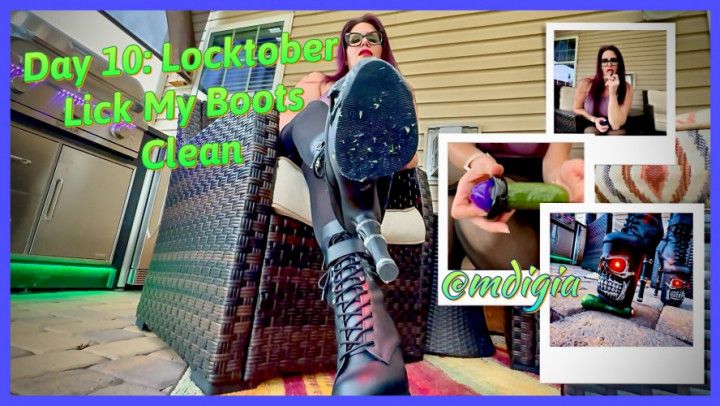 LOCKTOBER DAY 10: LICK MY BOOTS CLEAN