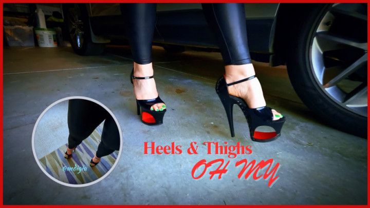 WALKING IN MY HEELS WITH THIGH POV