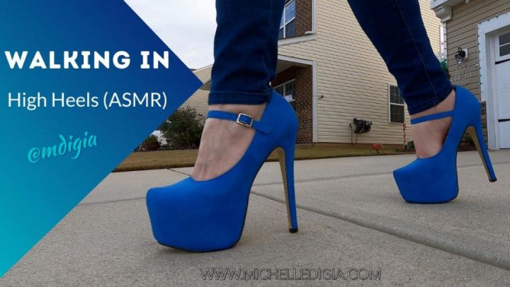 WALKING ASMR IN HIGH HEEL MARY JANES