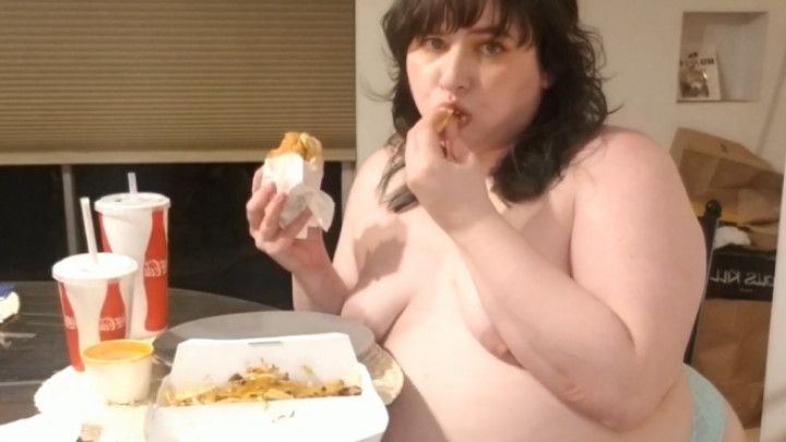 BBW Messy Fast Food Eating