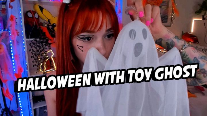 Halloween with toy ghost