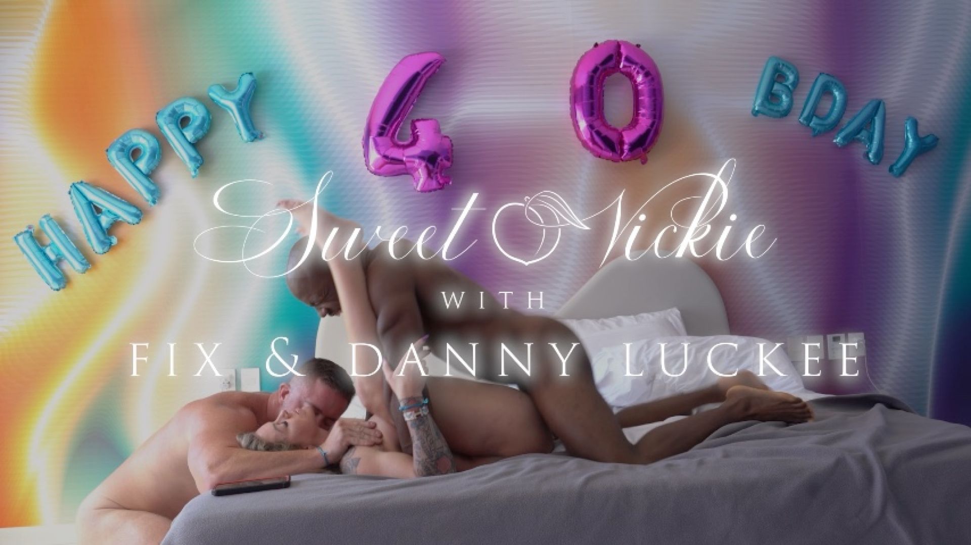 3sum fuck for her 40th bday, 2 huge creampies - Danny Luckee