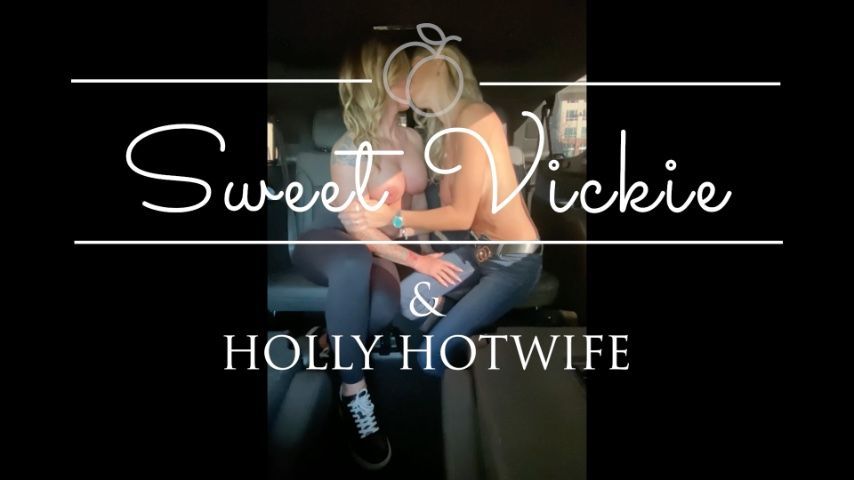 Holly licks sweet Vickie backseat - Danny Luckee