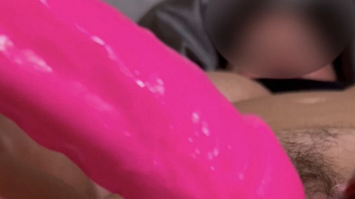 Creamy wet dildo fucked nurse pussy