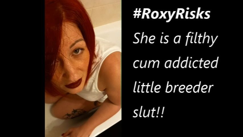 Roxy gets punished in the bathtub