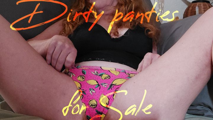 Dirty panties for sale and pussy play