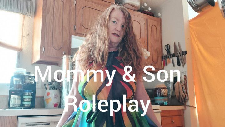 Mommy Son Roleplay w/stocking stuffing