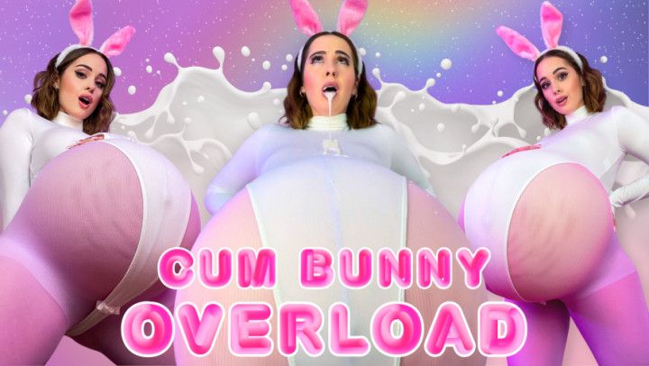 Cum Bunny Overload - Cumflation &amp; Real-Time Belly Inflation