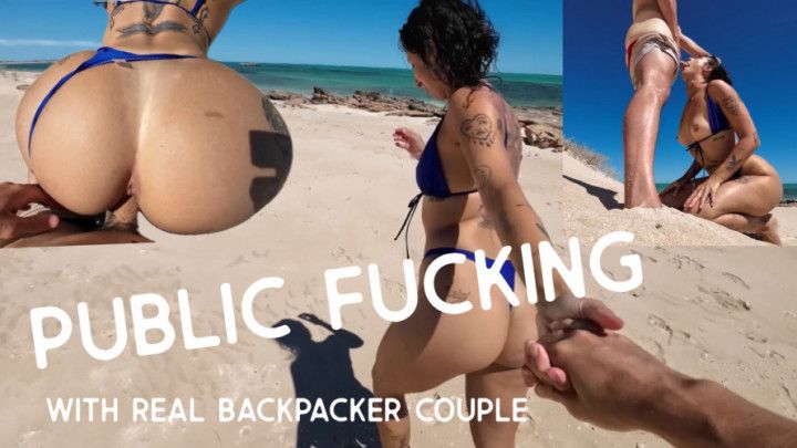 Real Backpacker GF Fucked In Australian Public Beach Paradis