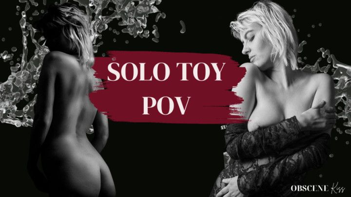 Slutty Blonde Solo Toy POV