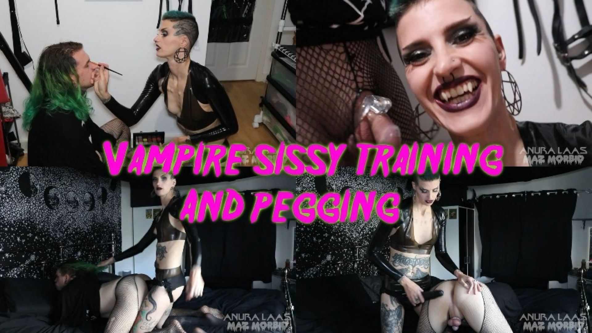 Vampire Sissy Makeover and Pegging