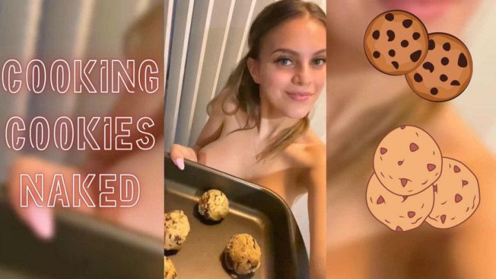 FETISH - HOTWIFE COOKING cookies NAKED