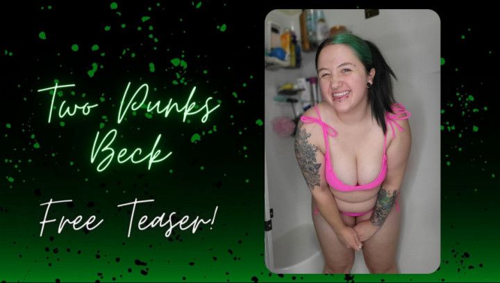 FREE Chubby Girl Showers in Neon Bikini