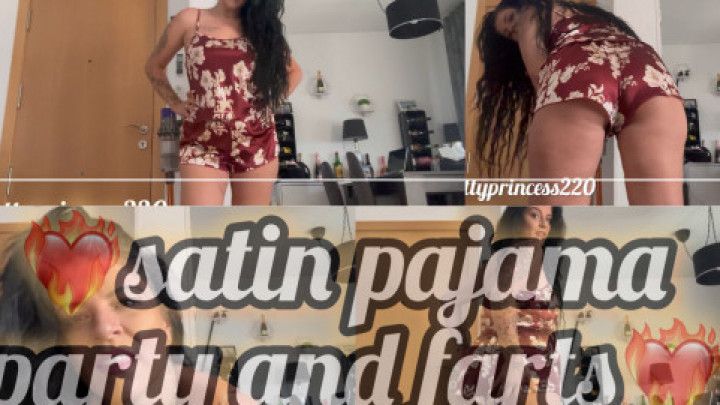 satin pajama party and farts