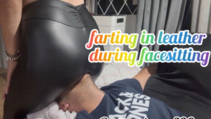 farting in leather during facesitting