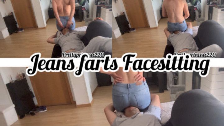 Farts jeans Facesitting