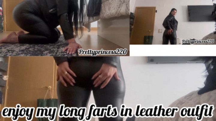 enjoy my long farts in leather outfit