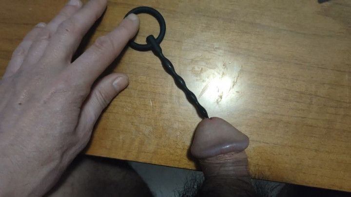 Urethral insertion with a penis plug