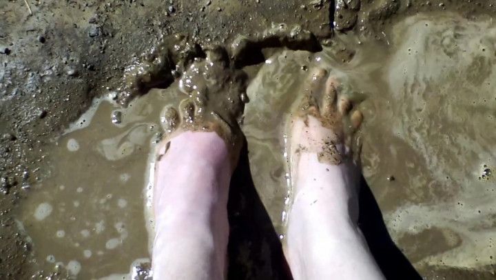 Do You Like My Cute Feet In The Mud