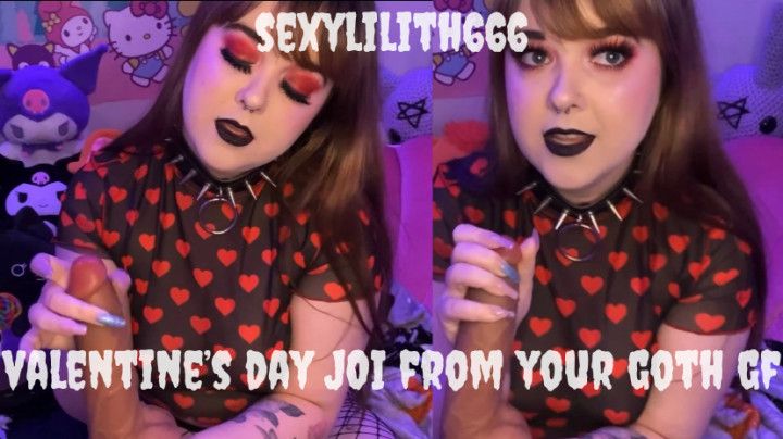 Valentines Day JOI From Your Goth GF