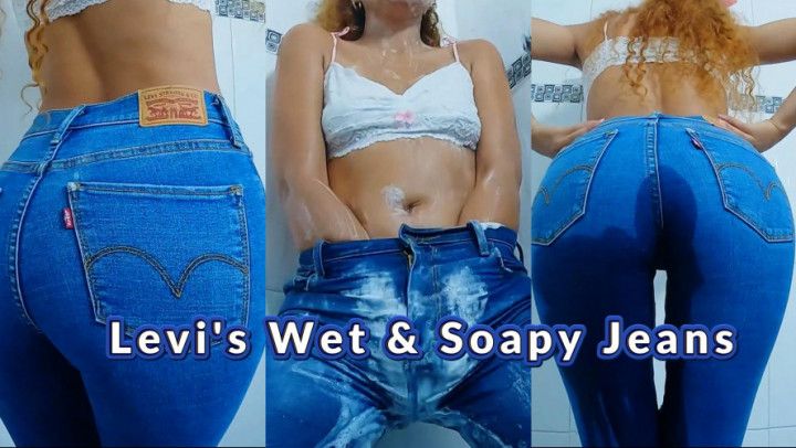 LEVIS WET AND SOAPI JEANS