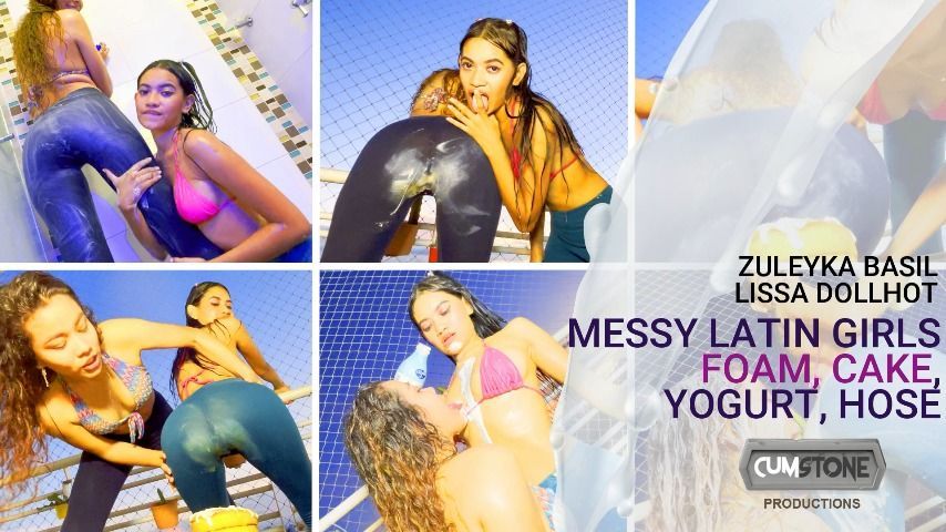 MESSY LATIN GIRLS, FOAM, CAKE,YOGURT