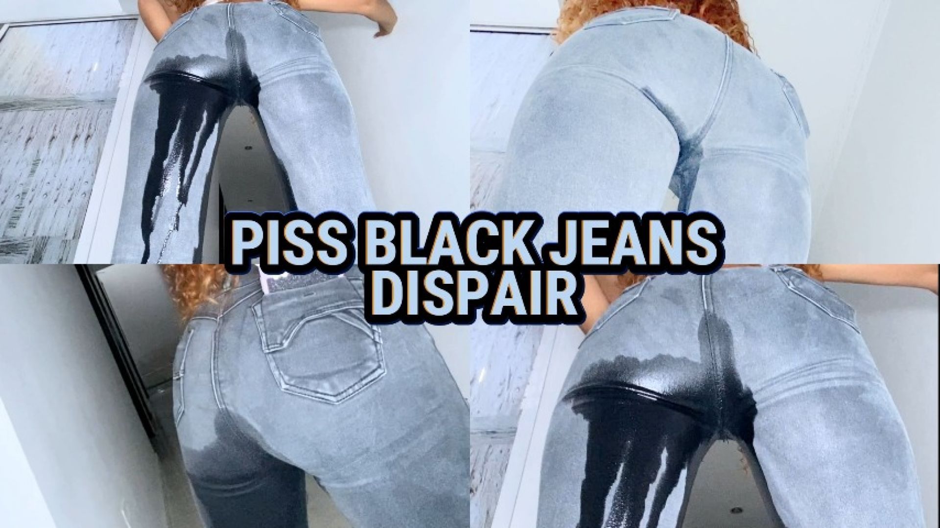 PISS BLACK JEANS DISPAIR