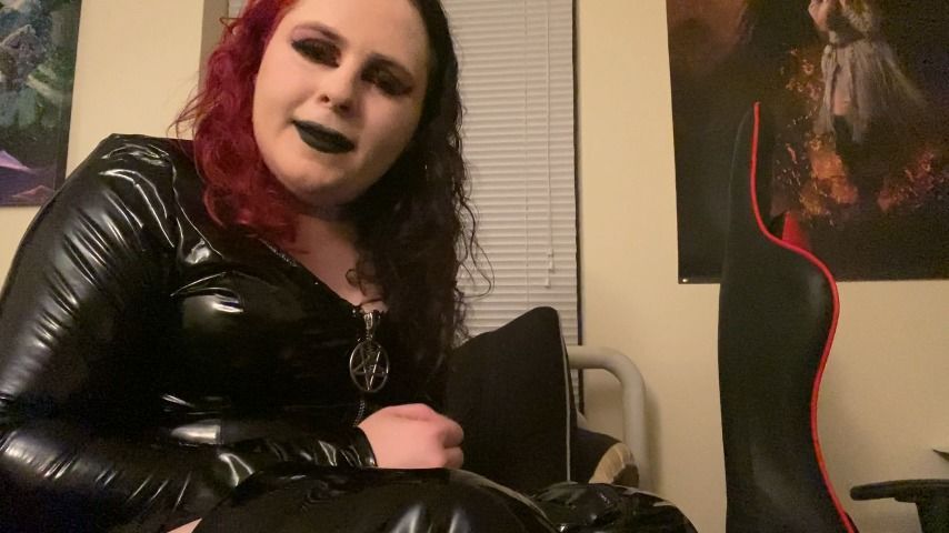 Goth Dominatrix Humiliating JOI