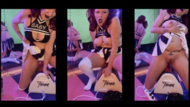 Big Titty Goth Cheerleader Squirts Sex Machine