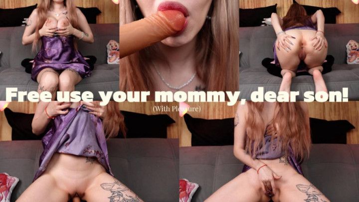 Mommy wanna be your sex hole! Free use mommy, dear son! POV