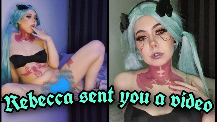 Rebecca sends you her anal training vid