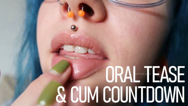 Juicy lipgloss lips - oral focused tease &amp; cum countdown