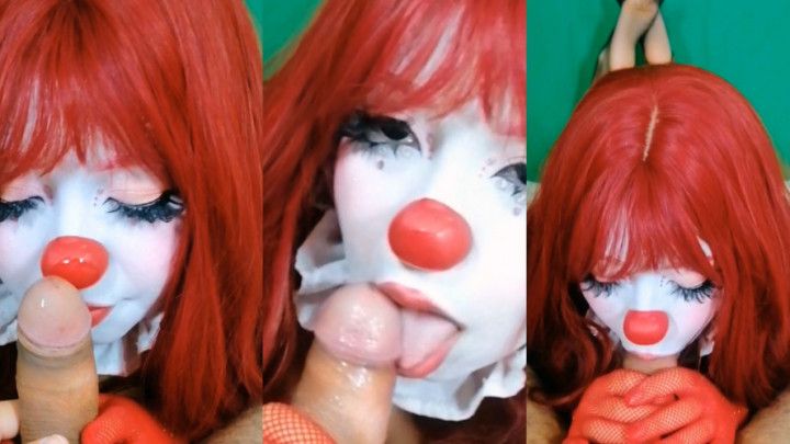 Shy Chilean Clowngirl Sucks Your Cock POV