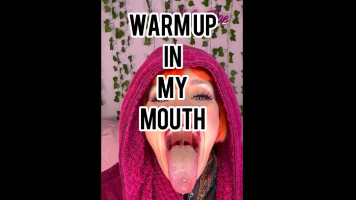 Warm up in my throat begging for cum on huge tongue