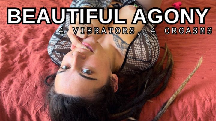 Trying out 4 different vibrators - beautiful agony