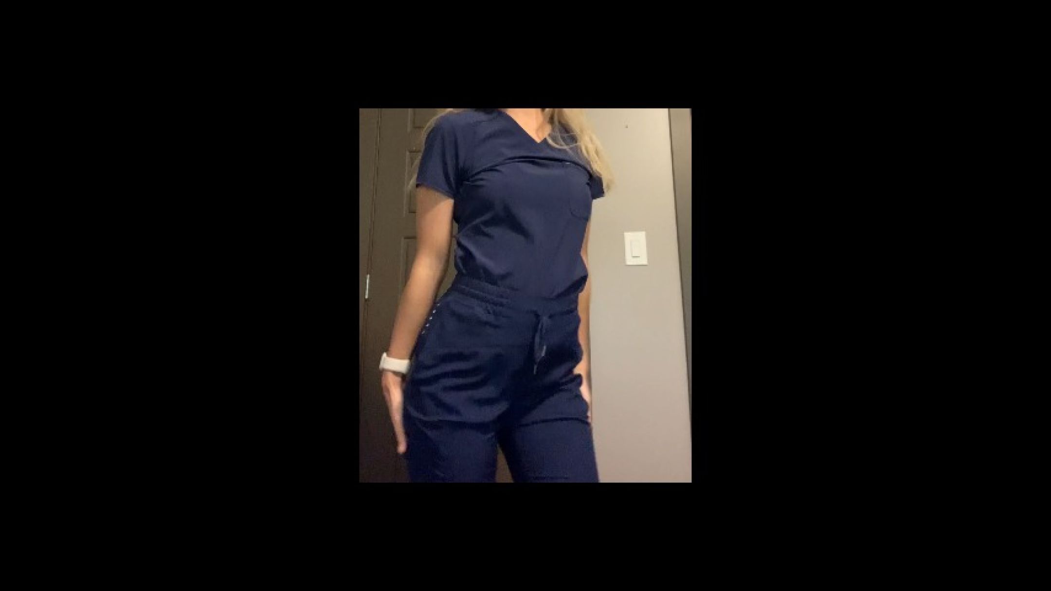 Strip tease in scrubs